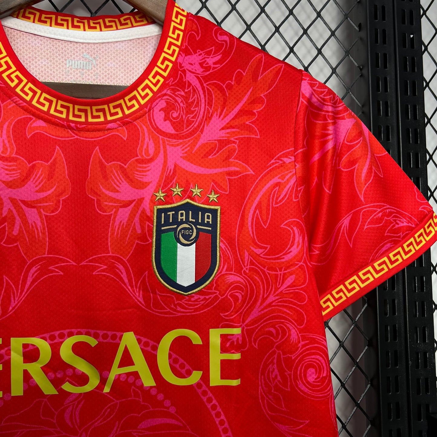 Mens Italy 2023/24 Versace Co-Branded Edition Jersey White - Image 8