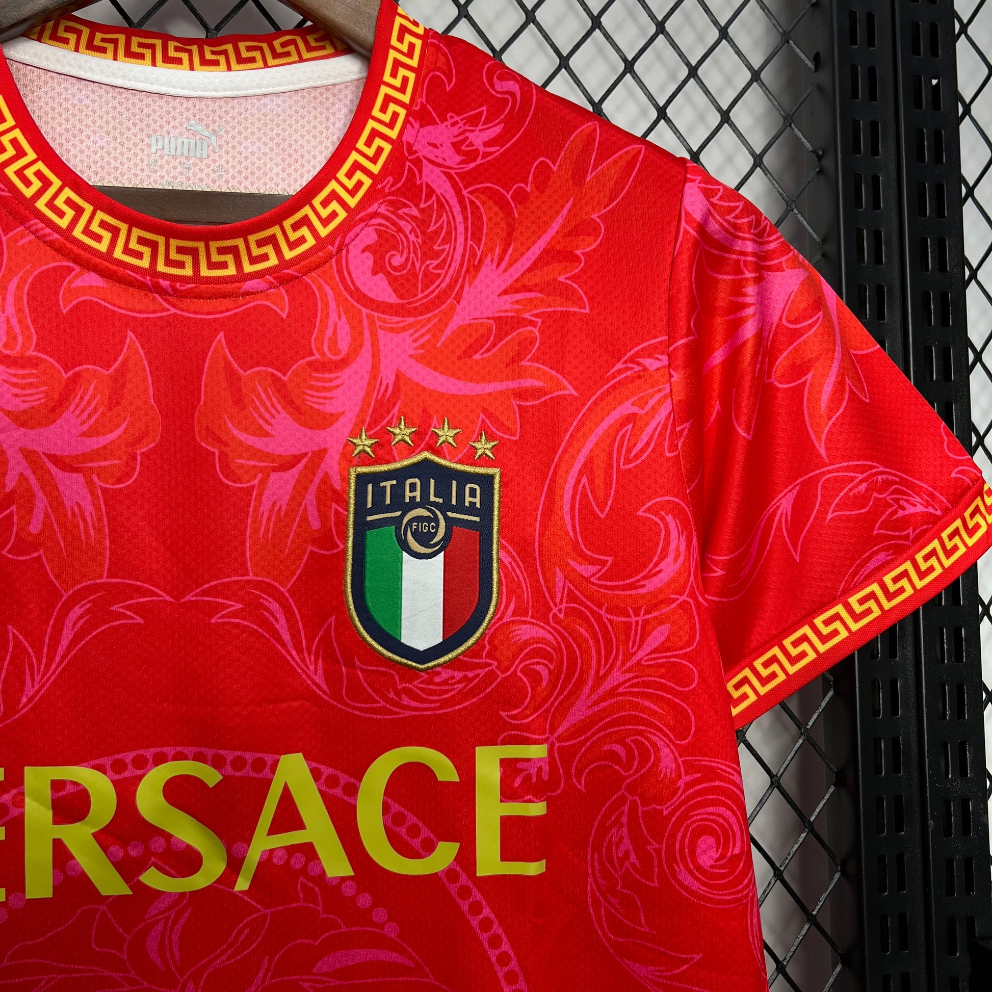 Mens Italy 2023/24 Versace Co-Branded Edition Jersey White - Image 8