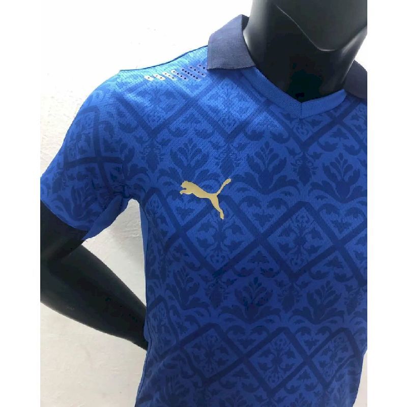 Mens Italy 2022/23 Versace Co-Branded Edition Jersey-Gold - Image 4