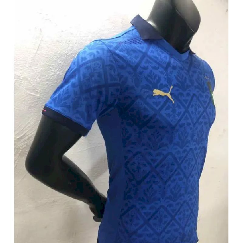Mens Italy 2022/23 Versace Co-Branded Edition Jersey-Gold - Image 5