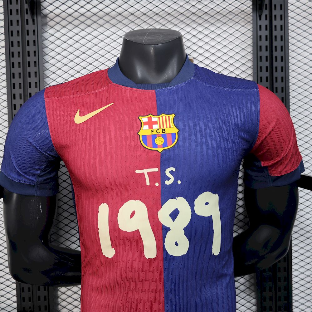 Men’s Barcelona 2024/25 Player Taylor Swift Home Jersey