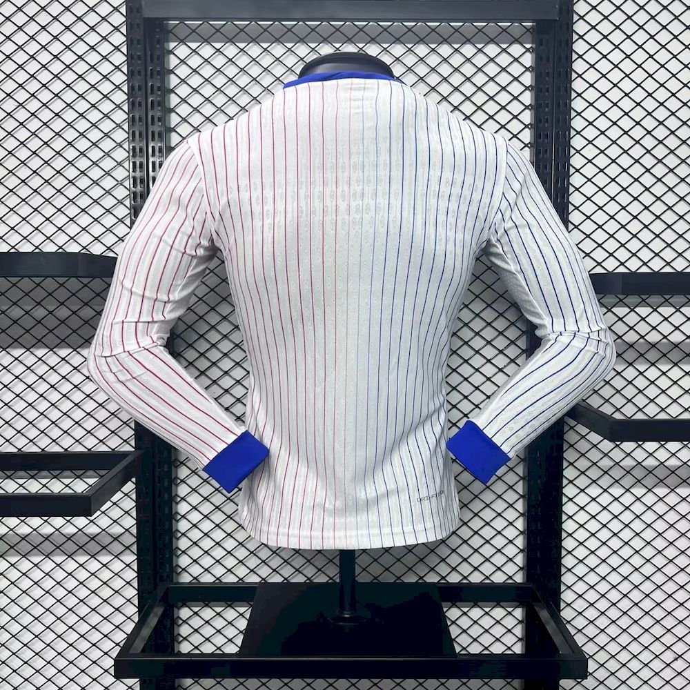 Mens France 2024/25 Away Long Sleeve Jersey Player Version - Image 2