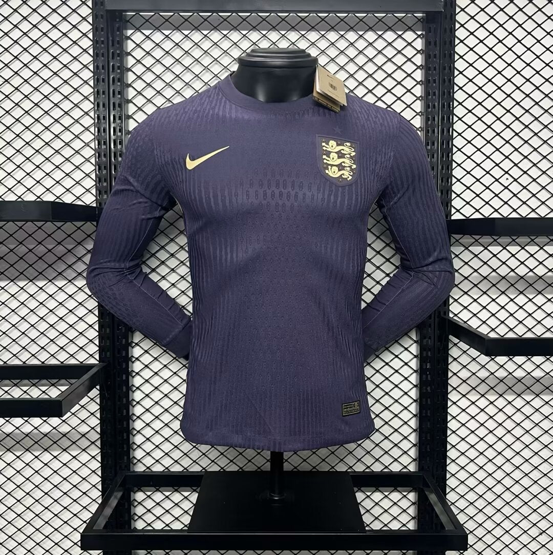 Mens England 2024/25 Away Long Sleeve Jersey Player Version - Image 1