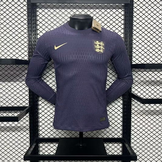 Mens England 2024/25 Away Long Sleeve Jersey Player Version - Image 1