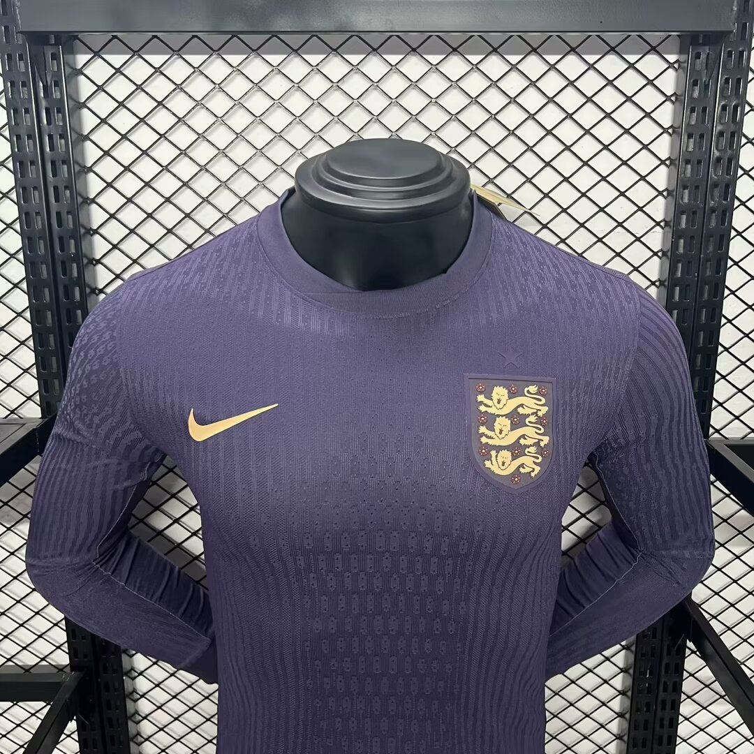 Mens England 2024/25 Away Long Sleeve Jersey Player Version - Image 2