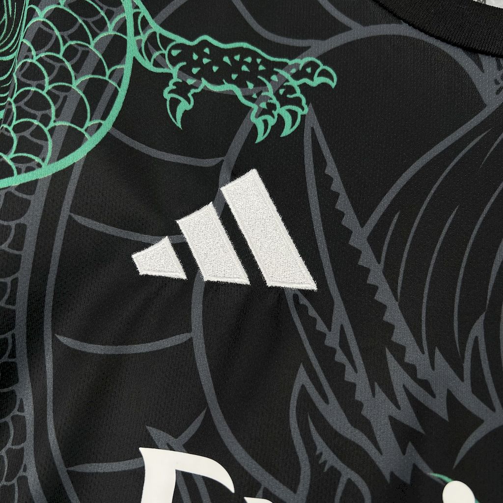 Men’s Real Madrid 2025/26 Green and Black Dragon Special Edition Jersey