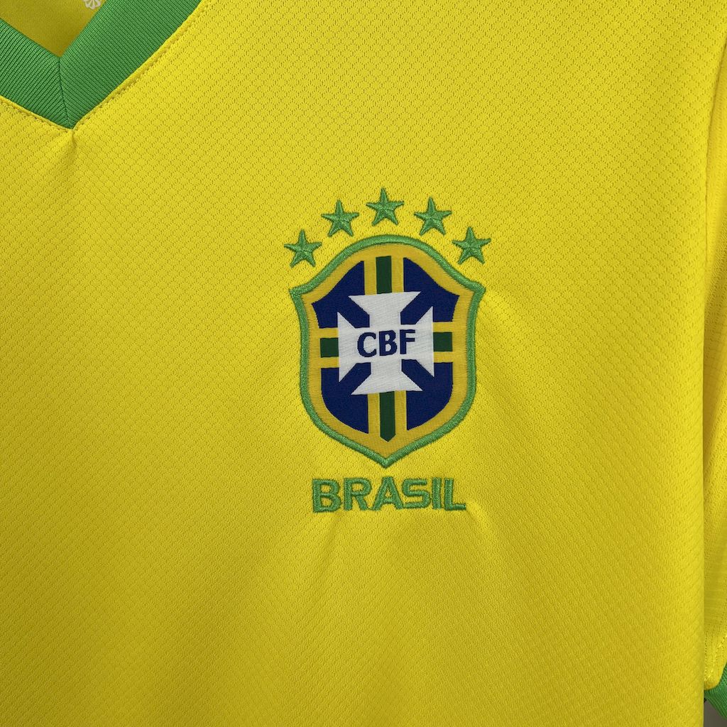Men's Brazil 2025/26 Jordan Yellow Jersey