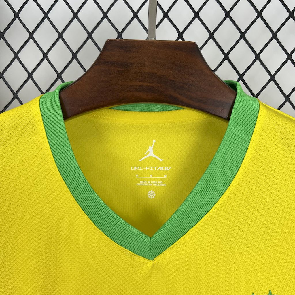 Men's Brazil 2025/26 Jordan Yellow Jersey
