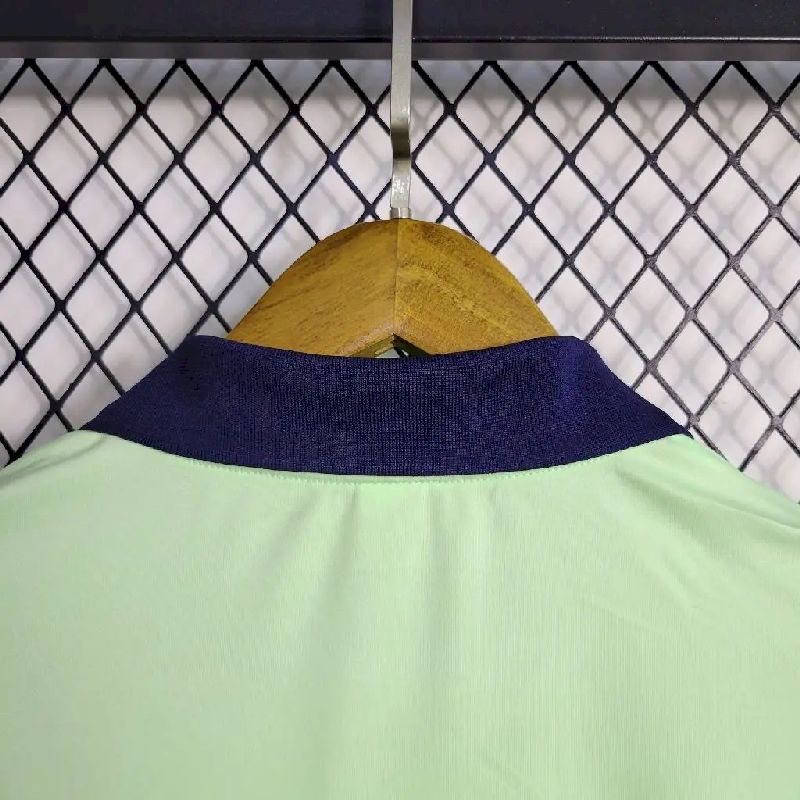 Men's Brazil 2023/24 Light Green Polo Jersey
