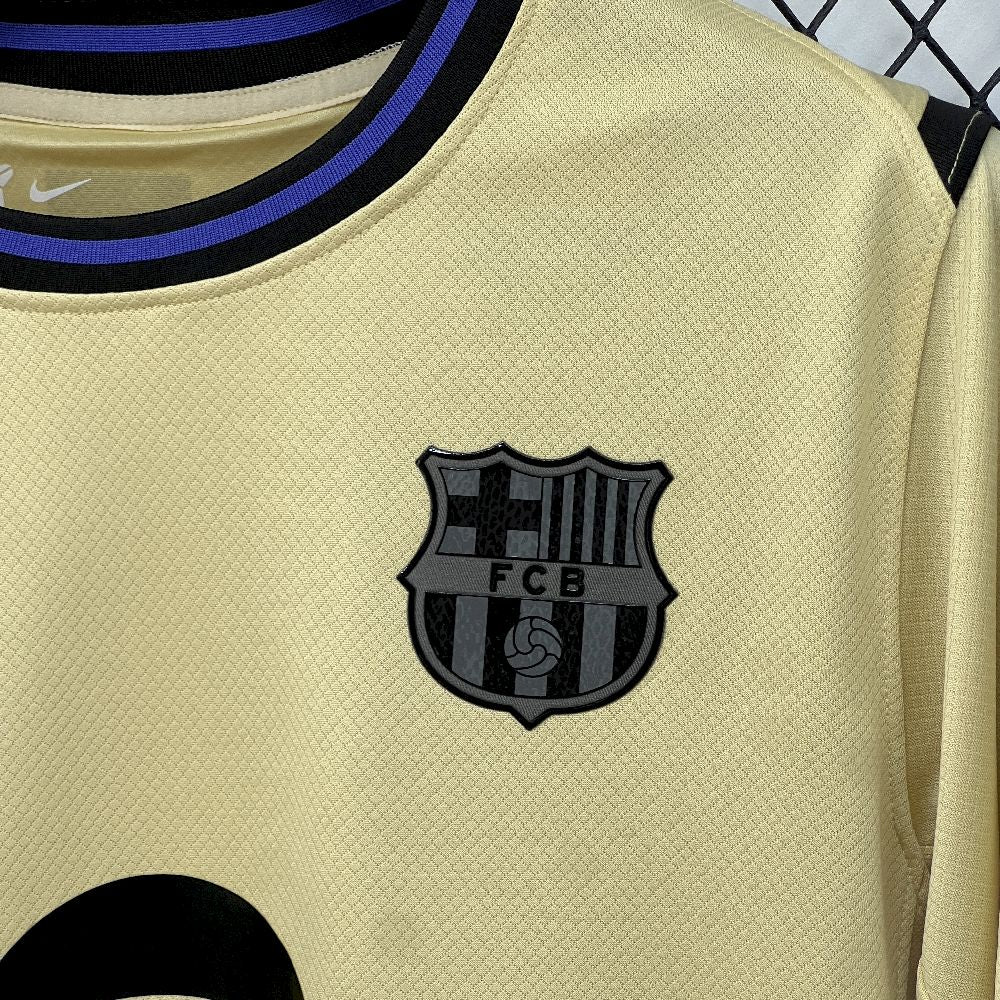 Men's Barcelona 2025/26 Away Long Sleeve Jersey