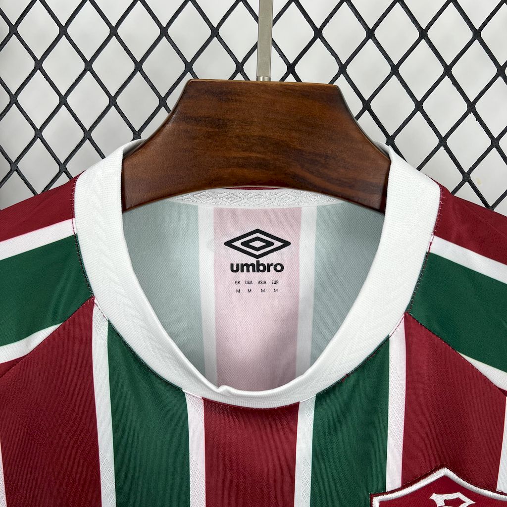 Men's Fluminense 2025/26 Home Long Sleeve Jersey
