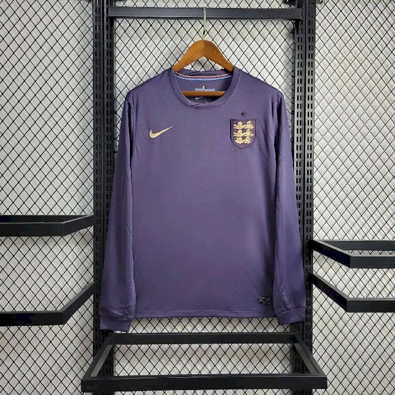Men's England 2024/25 Away Long Sleeve Jersey