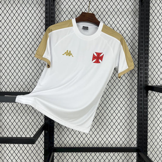 Men's Vasco Da Gama 2025/26 White Gold Jersey