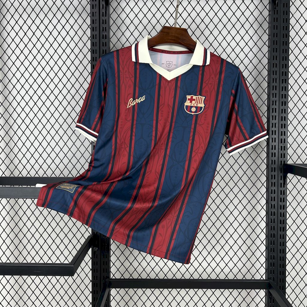 Men’s Barcelona 2025/26 Modernist Retro Style Jersey