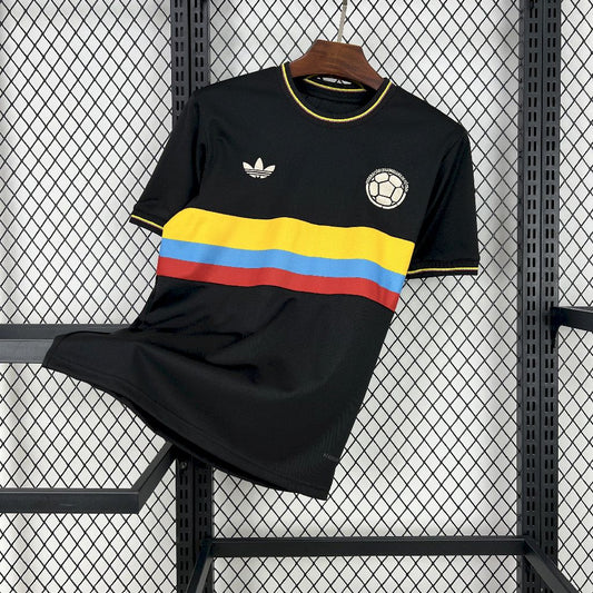 Men's Colombia 2024/25 100th Black Anniversary Jersey