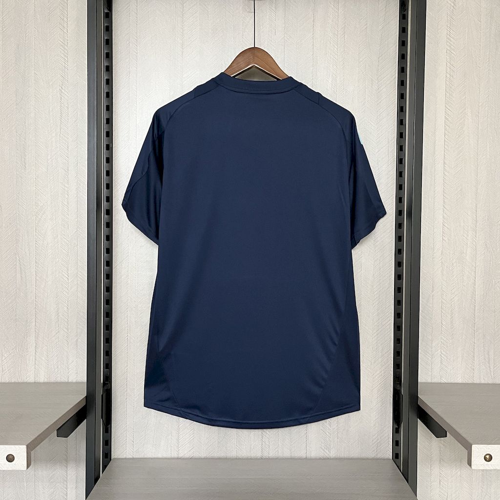 Men's Flamengo 2025/26 Pre-Match Wear Dark Blue Jersey