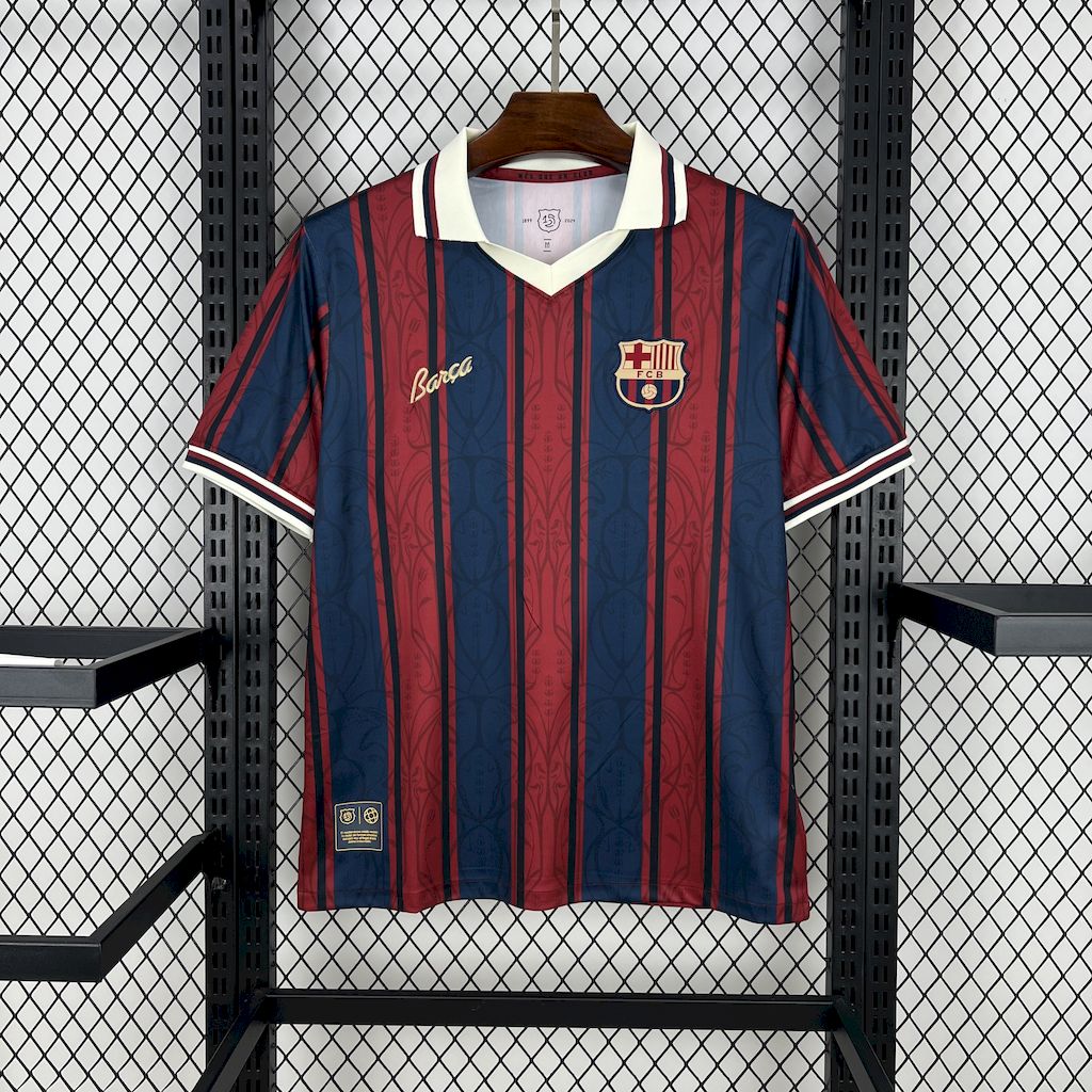 Men’s Barcelona 2025/26 Modernist Retro Style Jersey