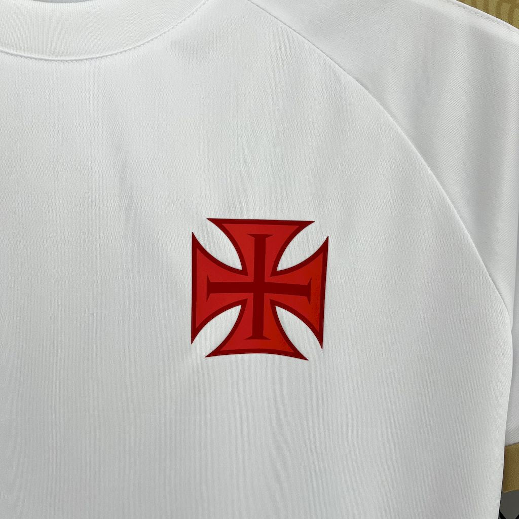 Men's Vasco Da Gama 2025/26 White Gold Jersey