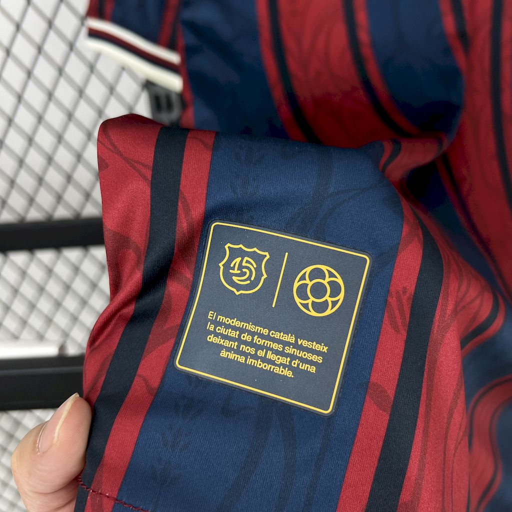 Men’s Barcelona 2025/26 Modernist Retro Style Jersey