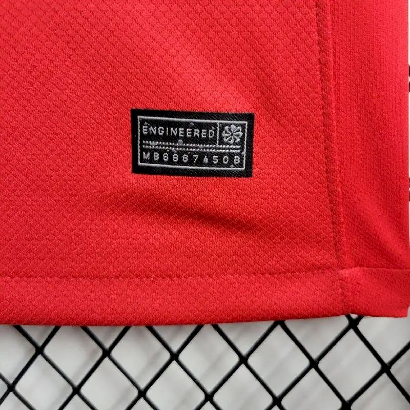 Mens Portugal 2024/25 Home Long Sleeve Jersey Player Version