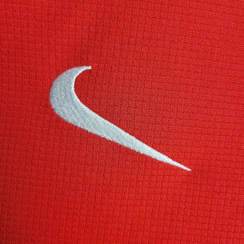 Mens Portugal 2024/25 Home Long Sleeve Jersey Player Version