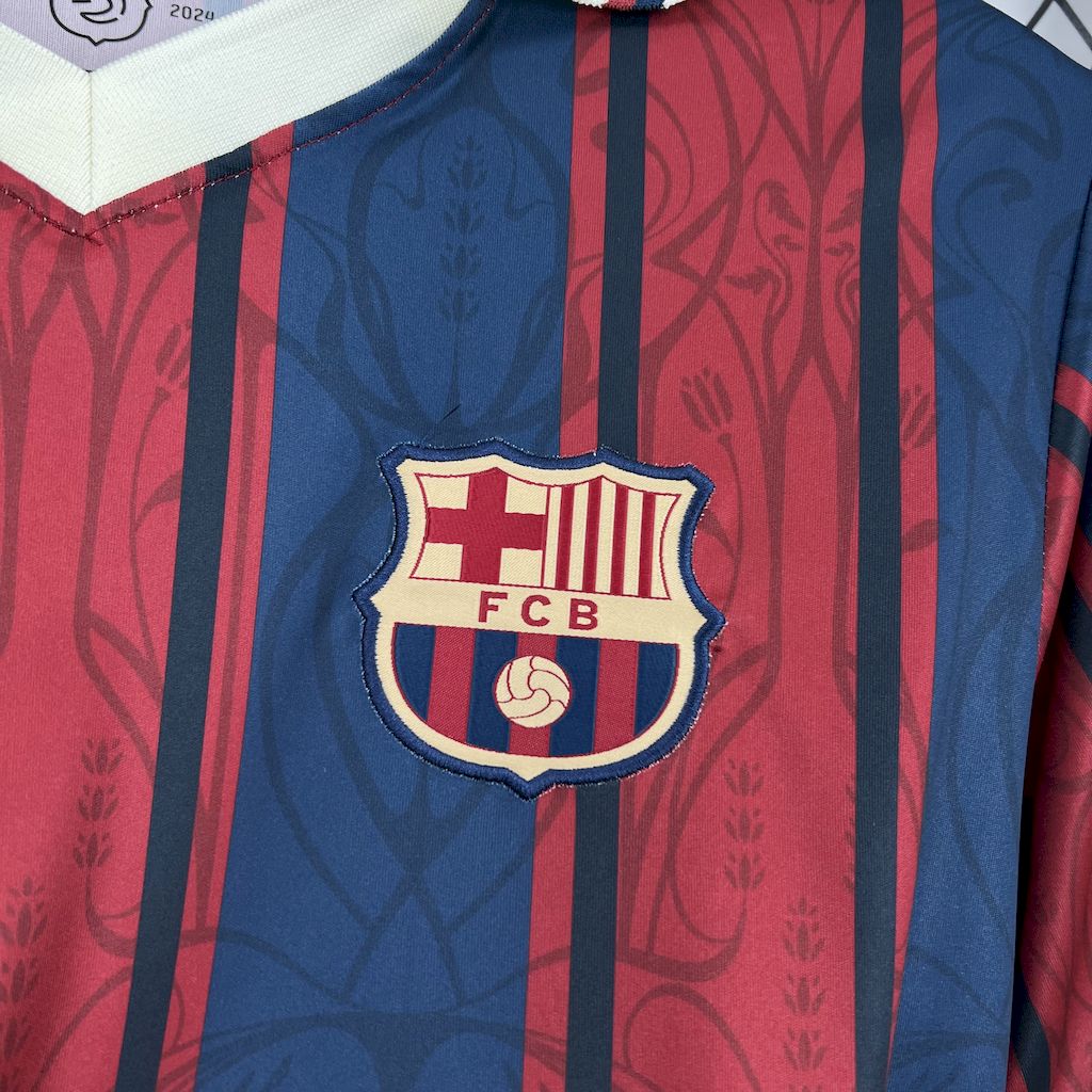 Men’s Barcelona 2025/26 Modernist Retro Style Jersey