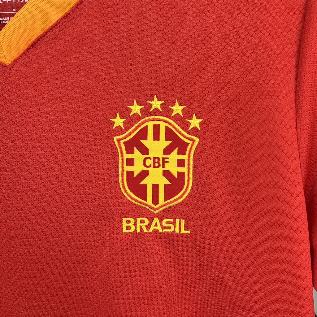 Men's Brazil 2025/26 Jordan Red Jersey