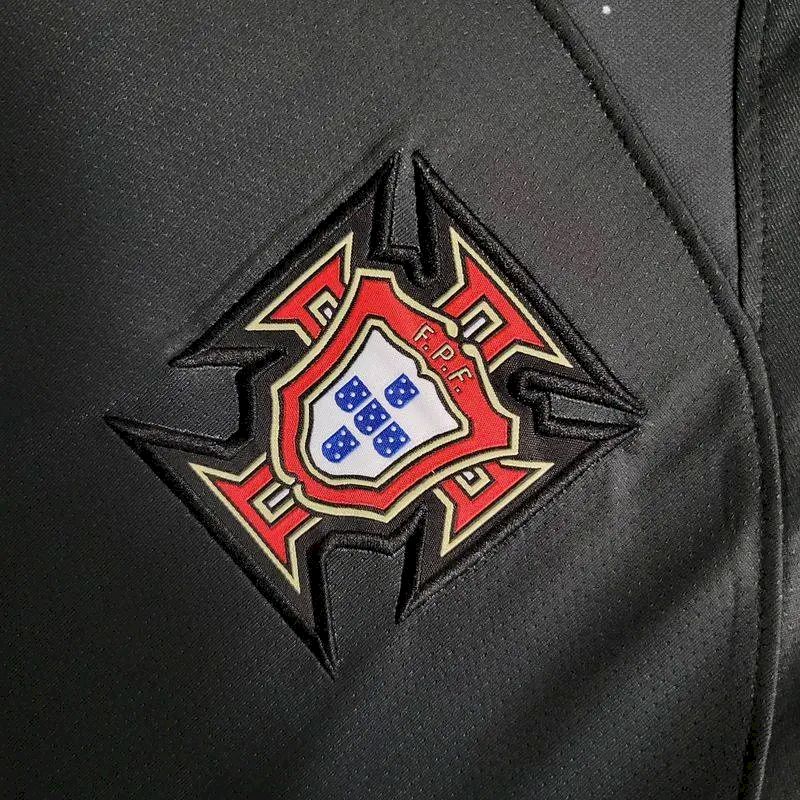 Mens Portugal 2023/24 Black Polo - Image 5