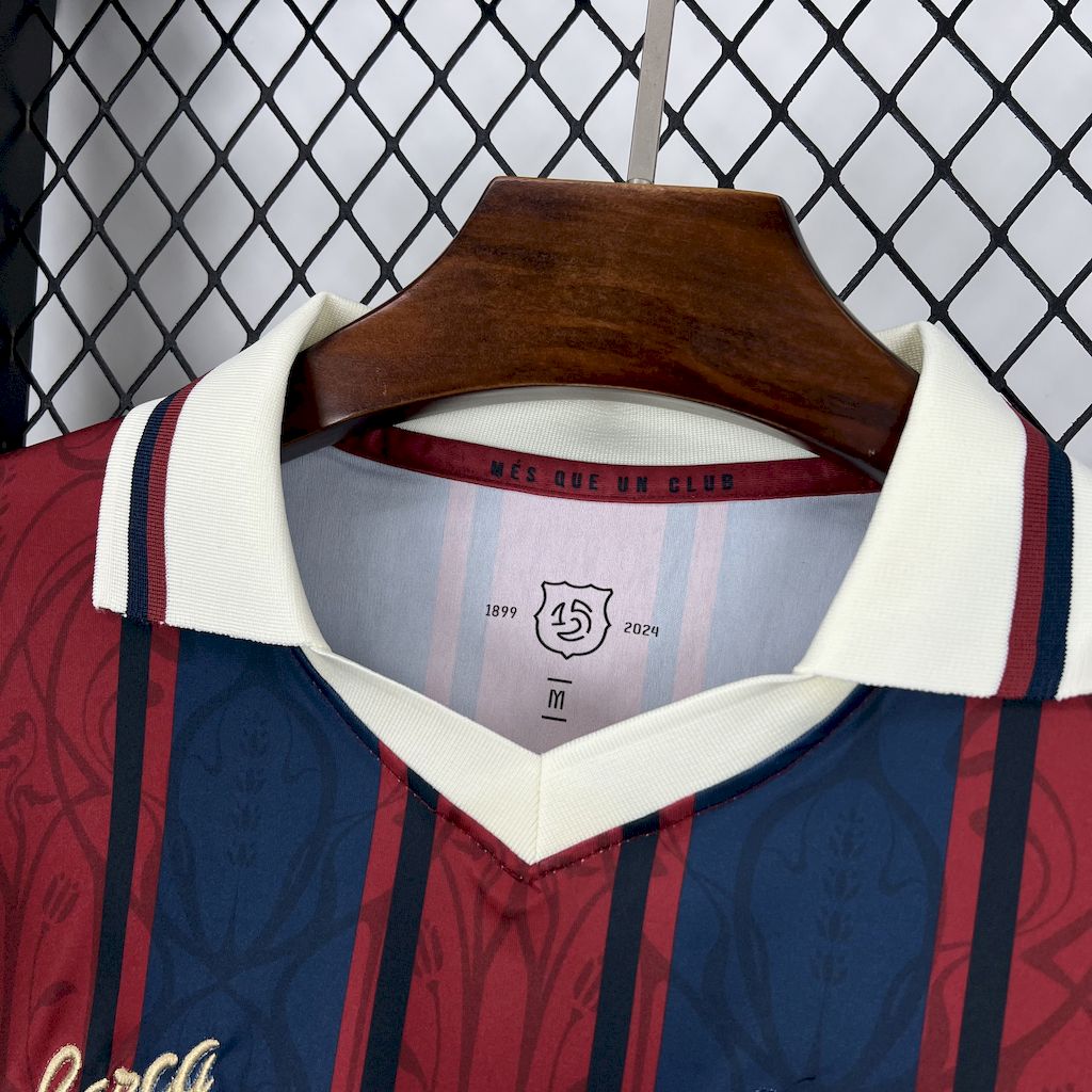 Men’s Barcelona 2025/26 Modernist Retro Style Jersey