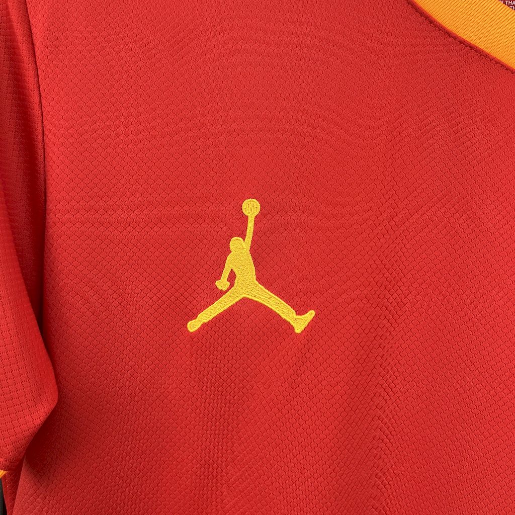 Men's Brazil 2025/26 Jordan Red Jersey