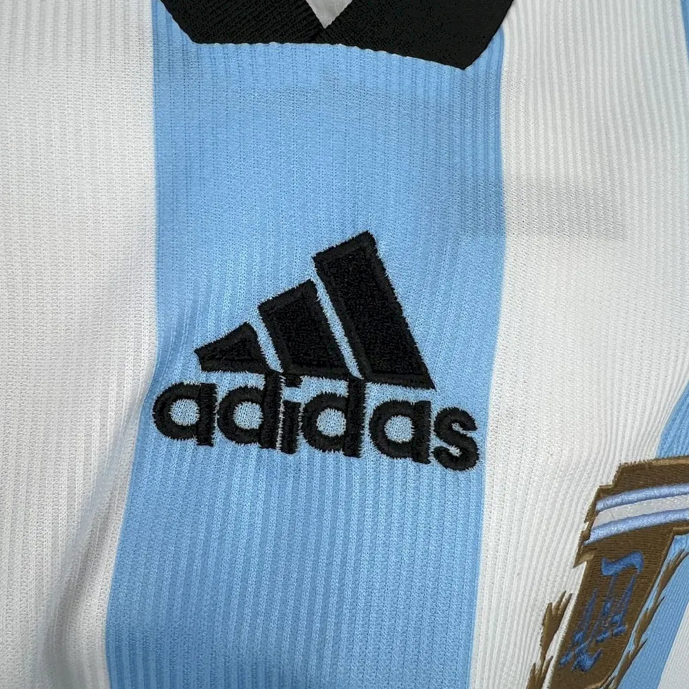 Argentina 1998 Retro Home Long Sleeve Jersey