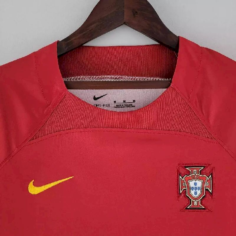 Mens Portugal 2022/23 Home Long Sleeve Jersey Player Version - Image 3