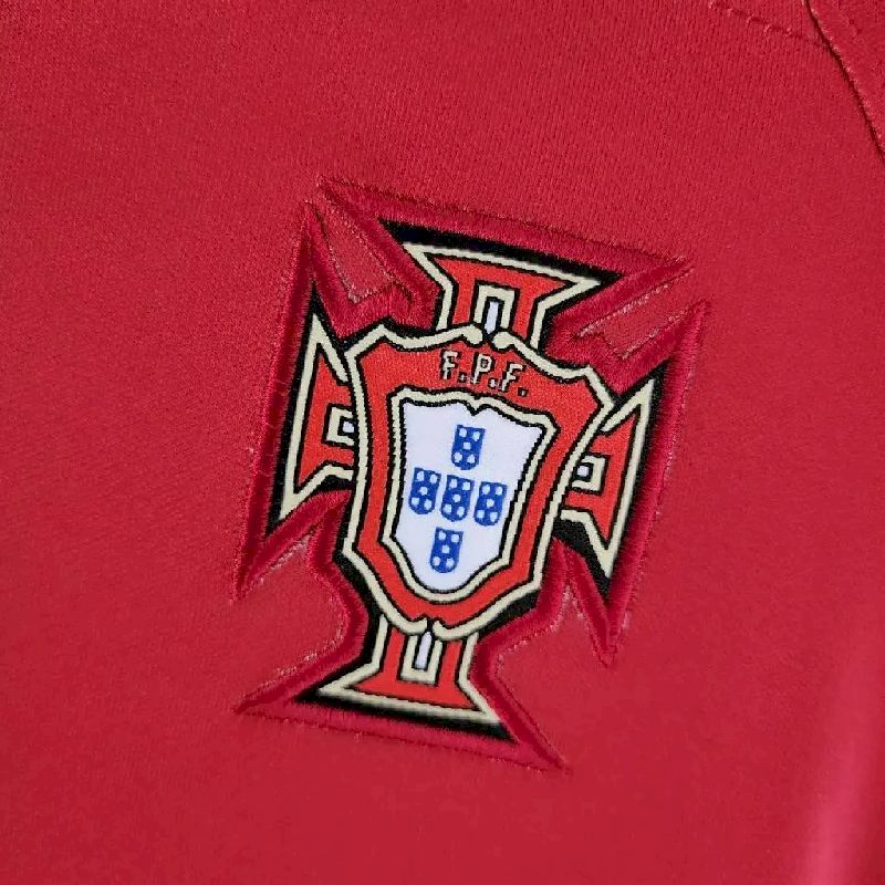 Mens Portugal 2022/23 Home Long Sleeve Jersey Player Version - Image 6