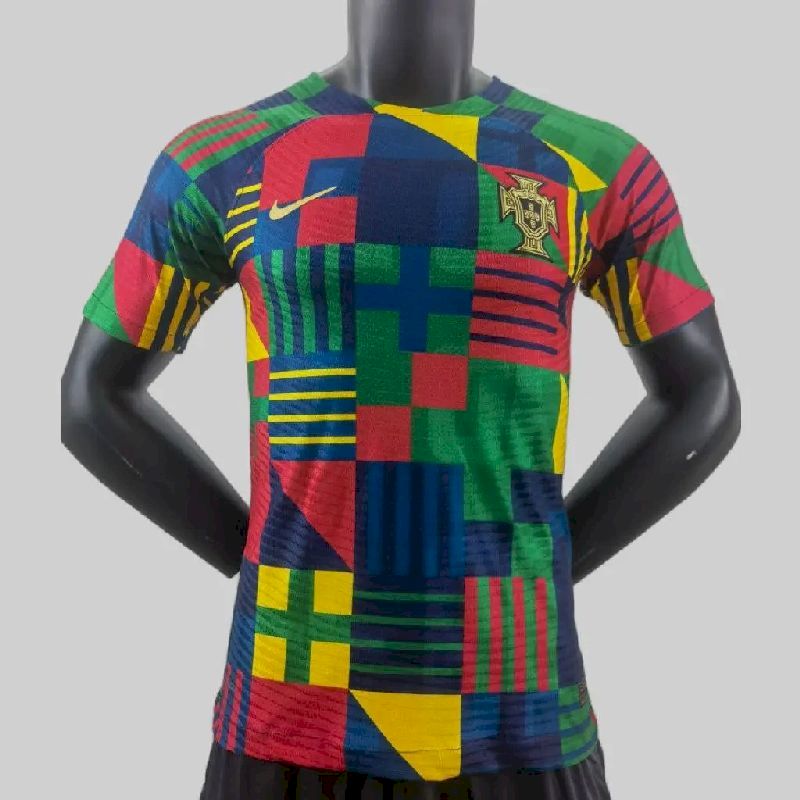 Mens Portugal 2022/23 Home Long Sleeve Jersey Player Version - Image 7