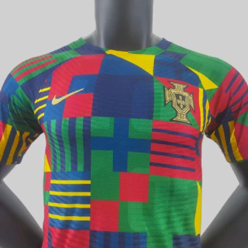 Mens Portugal 2022/23 Home Long Sleeve Jersey Player Version - Image 8