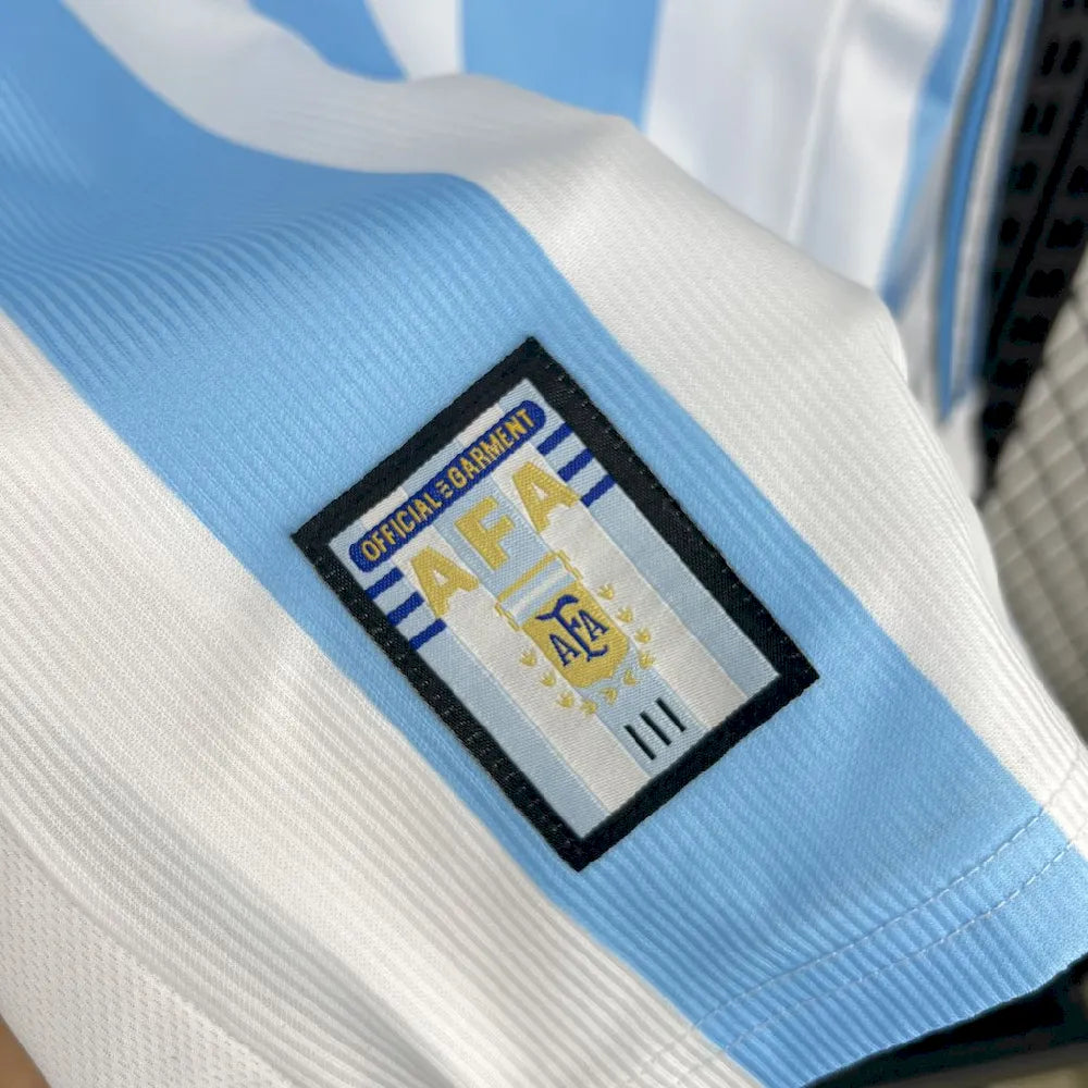 Argentina 1998 Retro Home Long Sleeve Jersey