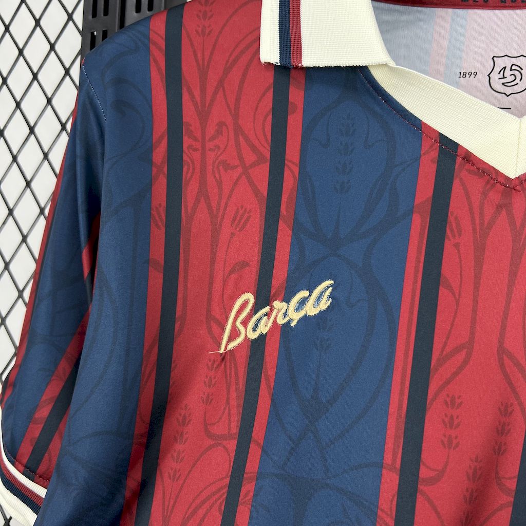 Men’s Barcelona 2025/26 Modernist Retro Style Jersey