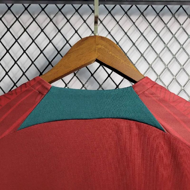 Mens Portugal 2022/23 Black Pre-Match Jersey - Image 7