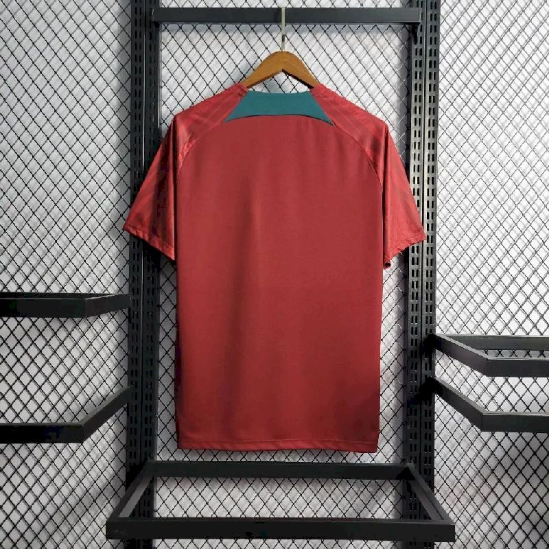 Mens Portugal 2022/23 Black Pre-Match Jersey - Image 8