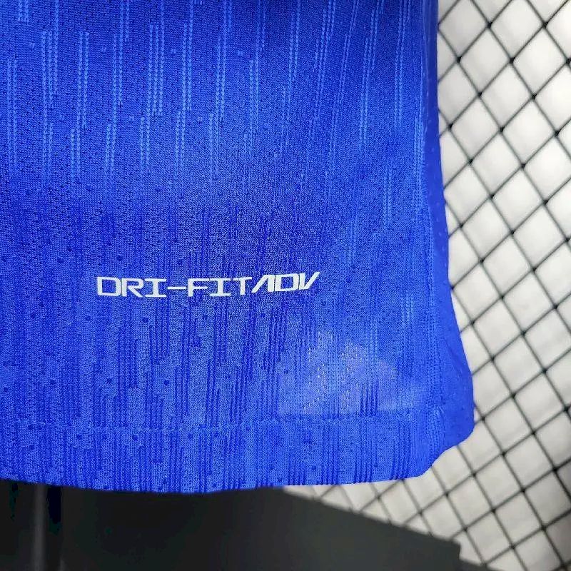 Men's France 2024/25 Player Home Long Sleeve Jersey