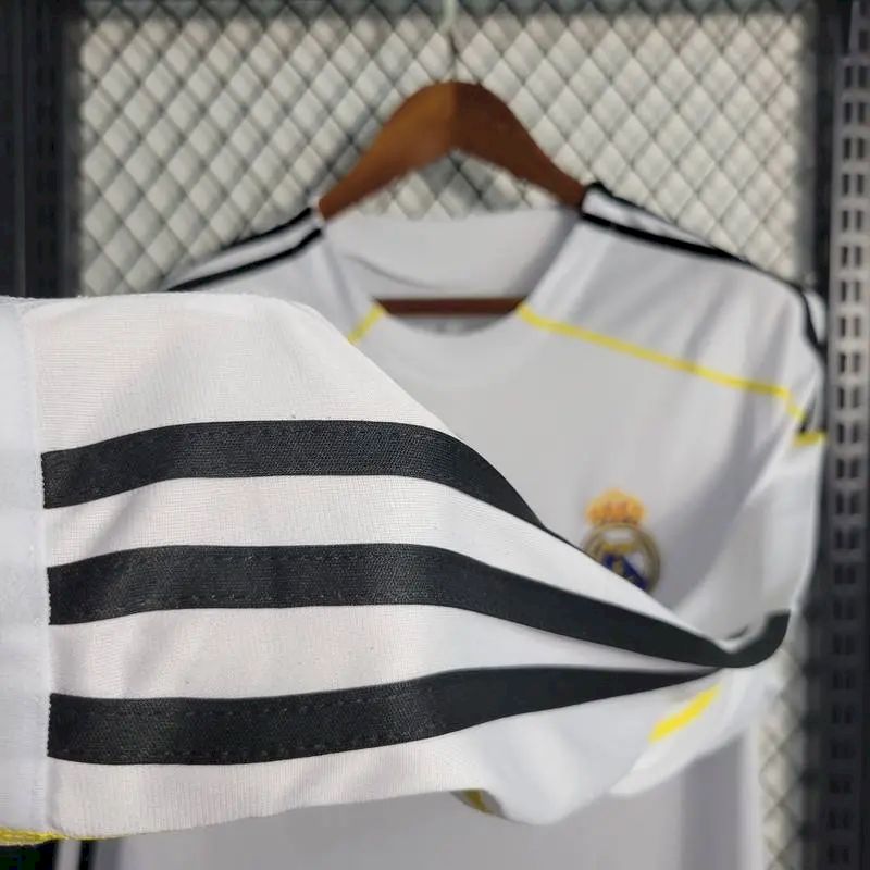 Real Madrid 2009/10 Retro Home Long Sleeves Jersey