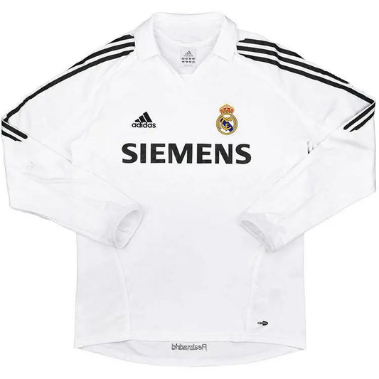 Real Madrid 2005/06 Retro Home Long Sleeves Jersey