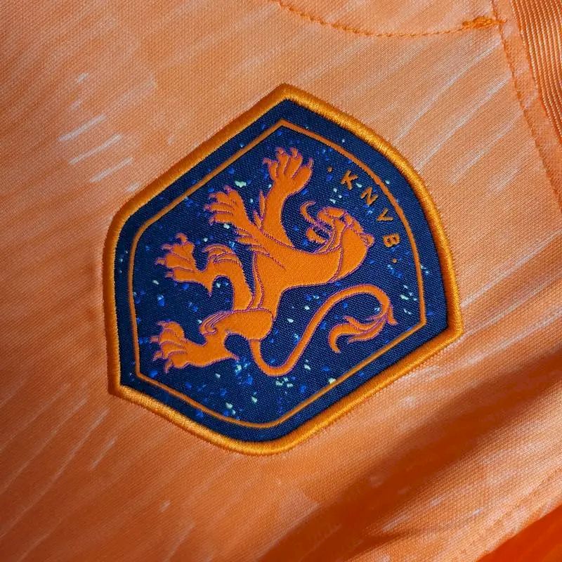 Mens Netherlands 2024/25 Away Long Sleeve Jersey Player Version