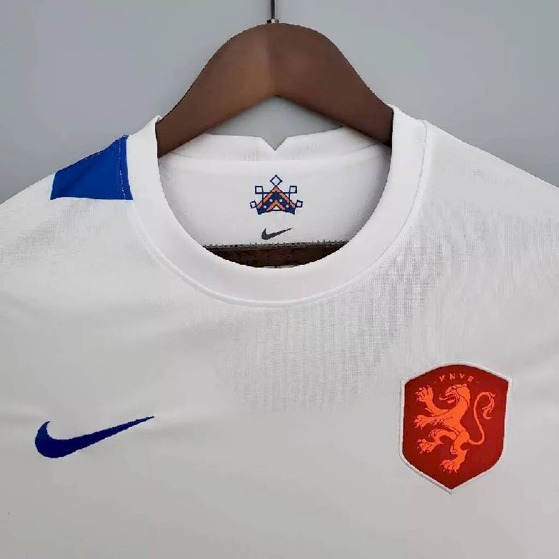 Mens Netherlands 2022 Home Jersey Player Version - Image 4