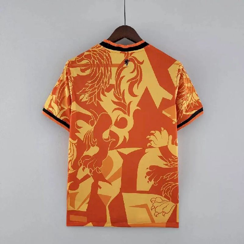 Mens Netherlands 2022 Away Jersey Player Version - Image 3