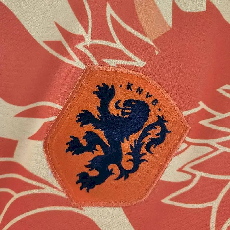 Mens Netherlands 2022 Away Jersey Player Version - Image 5