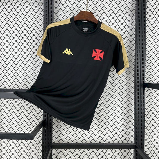 Men's Vasco Da Gama 2025/26 Black Gold Jersey