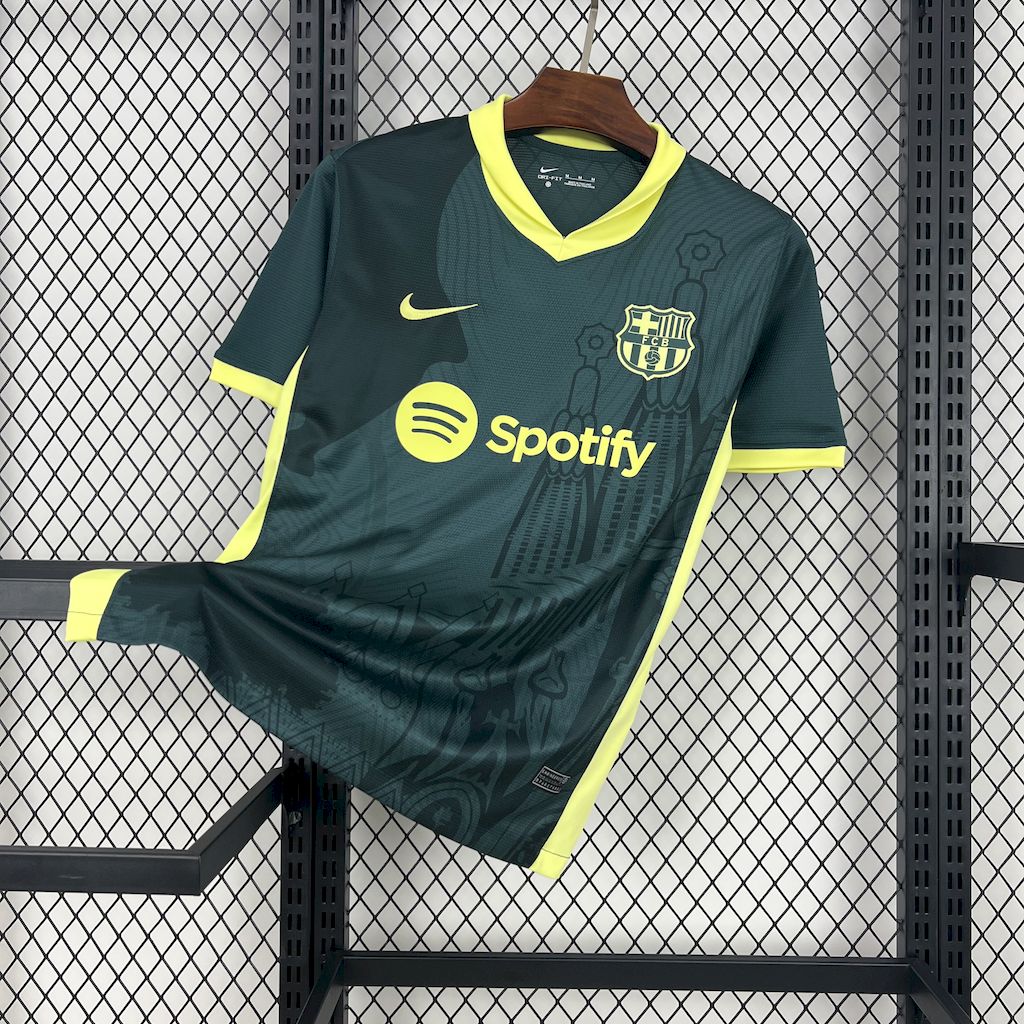 Men’s Barcelona 2024/25 Dark green training Jersey