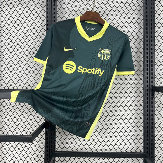 Men’s Barcelona 2024/25 Dark green training Jersey