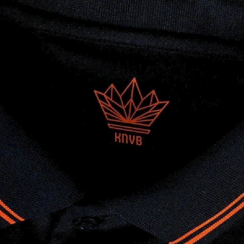 Mens Netherlands 2022 Pre-Match Wear Black - Image 1
